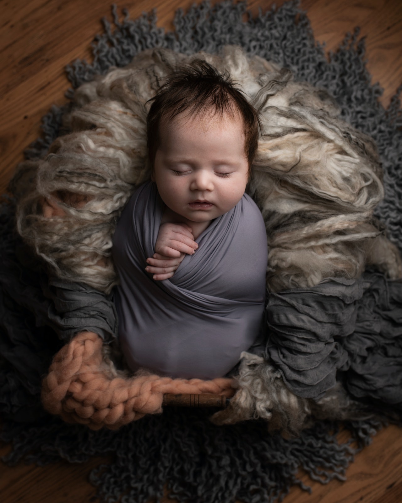 Baby In Swaddling Blankets
